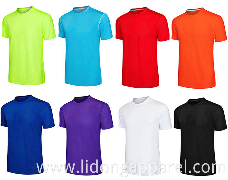 Customized Sublimation Men's T-shirts Plain T-shirts With Blank Color Custom Tshirt Printing